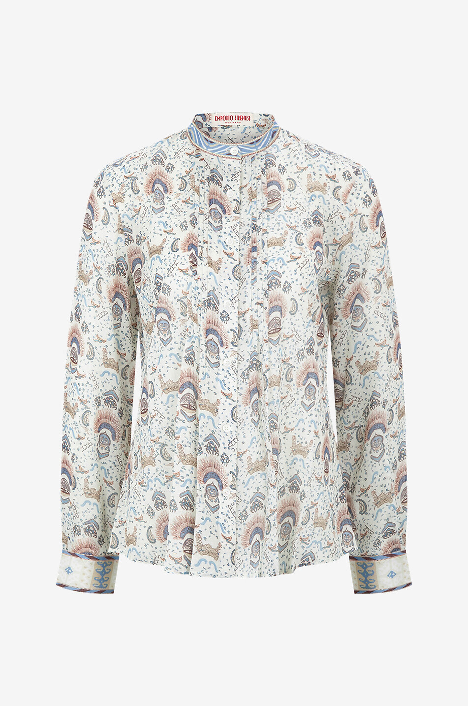 Chemise à manches longues en coton Chiara