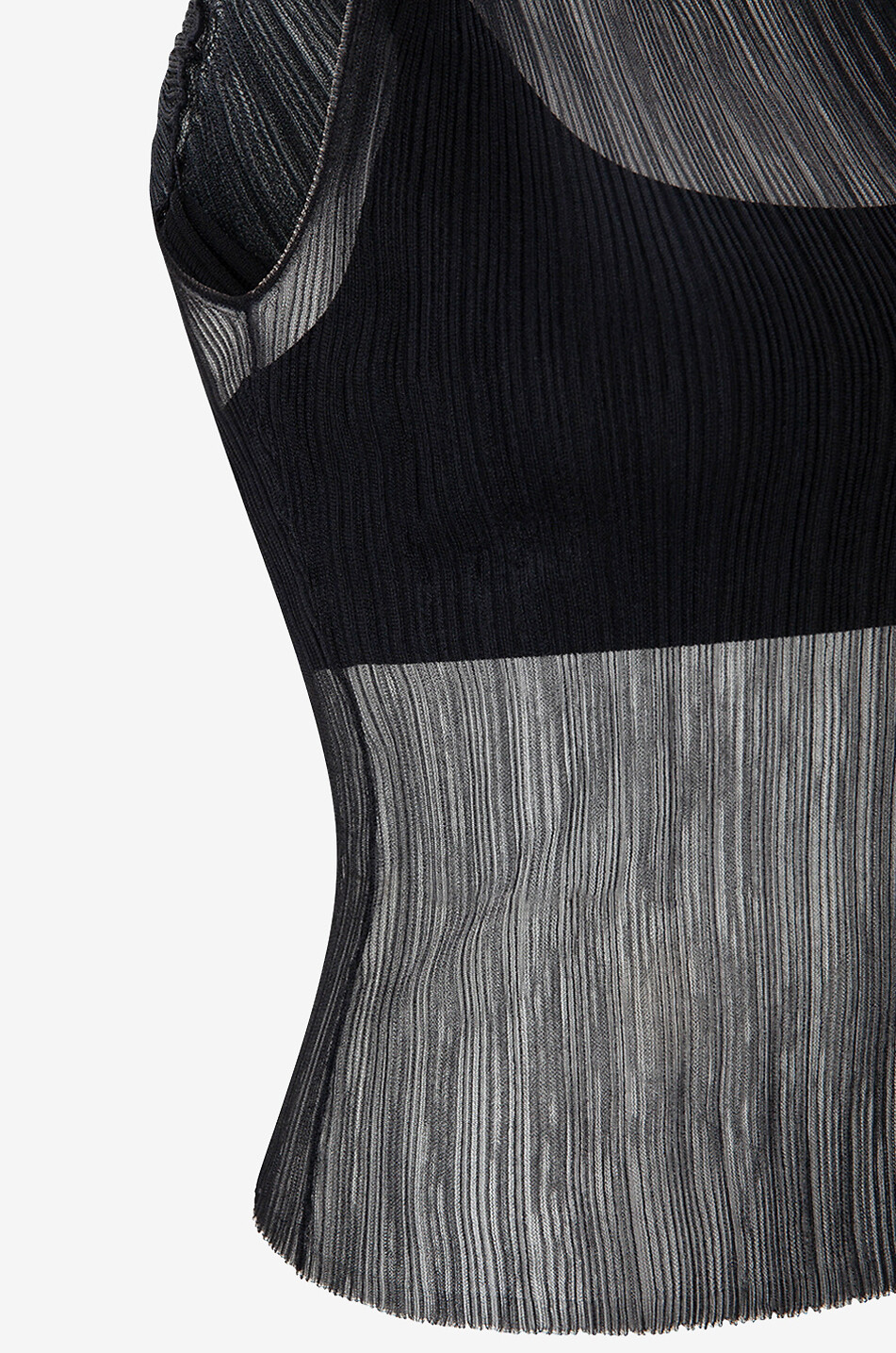 SIMKHAI Débardeur semi-transparent Oakley Femme NOIR 3