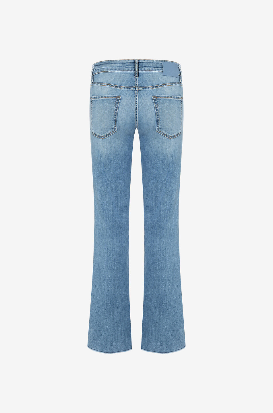 CAMBIO Jean bootcut délavé en coton Paris Femme BLEU 2