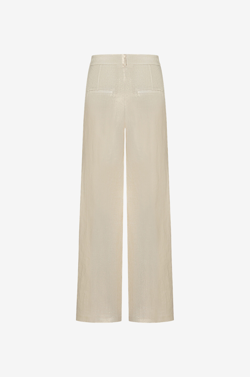 Anny wide-leg lamé linen trousers