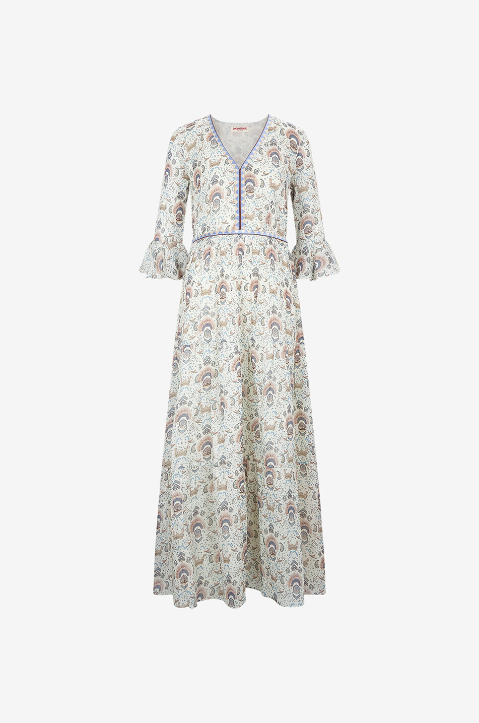 Langes Kleid aus Baumwolle Bella