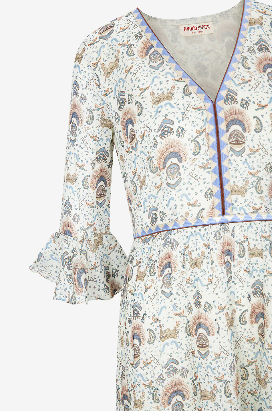 EMPORIO SIRENUSE Langes Kleid aus Baumwolle Bella Damen BUNT 3