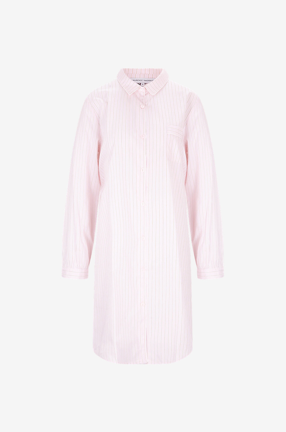 Chemise de nuit en coton Essentiel Rayé