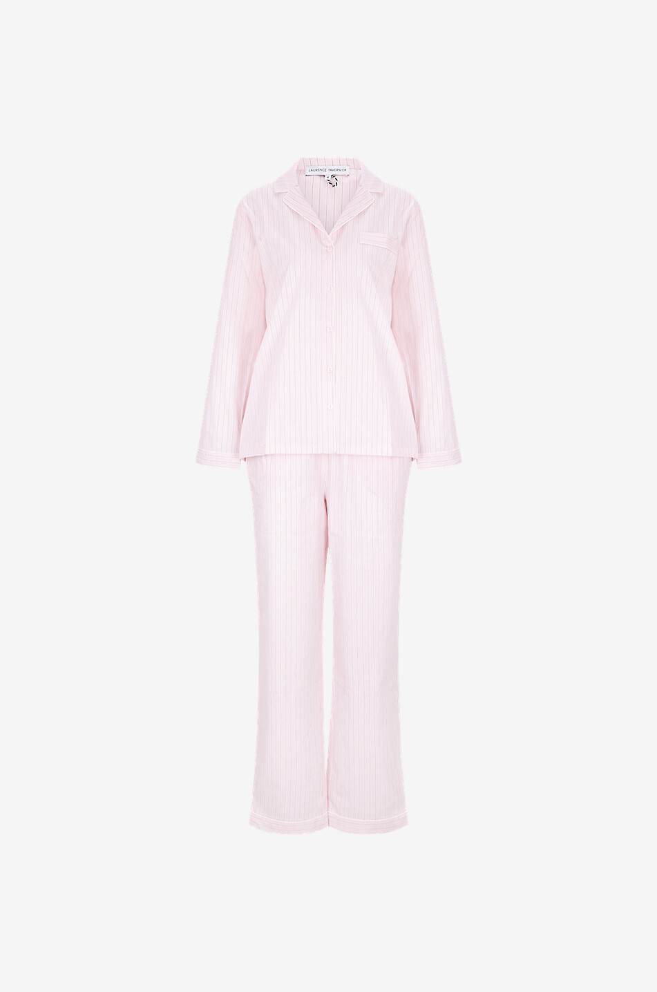 LAURENCE TAVERNIER Pyjama-Set aus Baumwolle Essentiel Rayé Damen HELLROSA 1