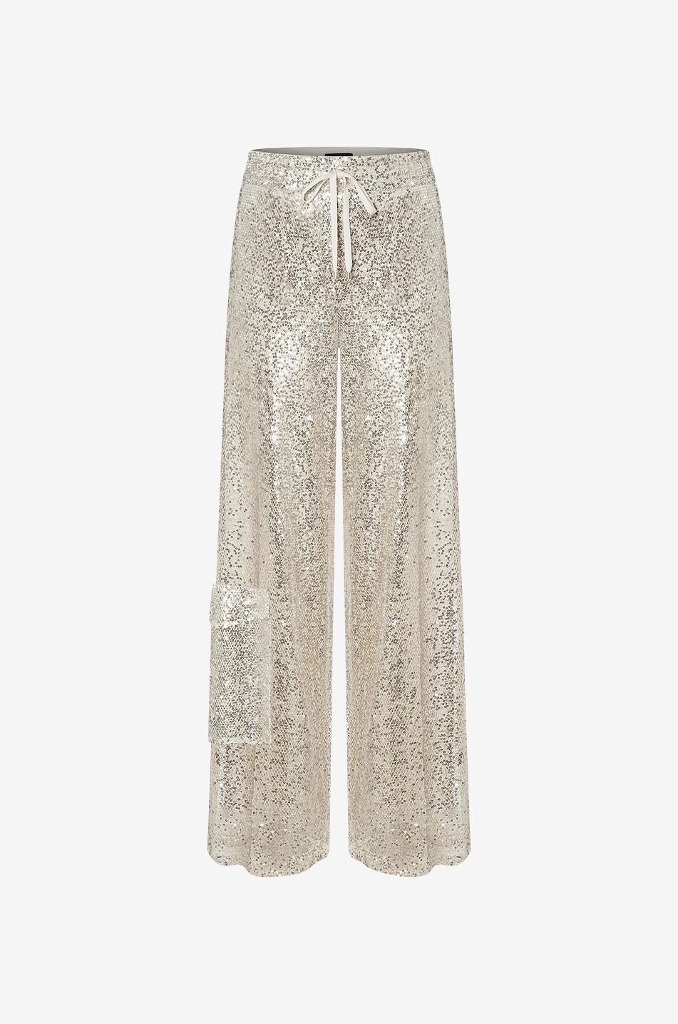 Pantalon cargo large à sequins Avril