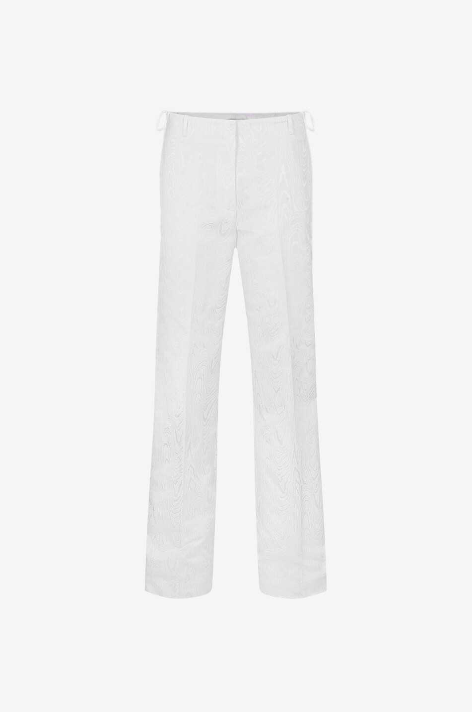 Moiré jacquard wide-leg trousers