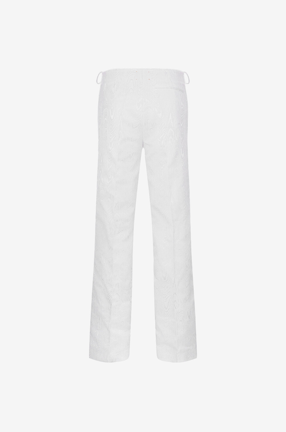Moiré jacquard wide-leg trousers