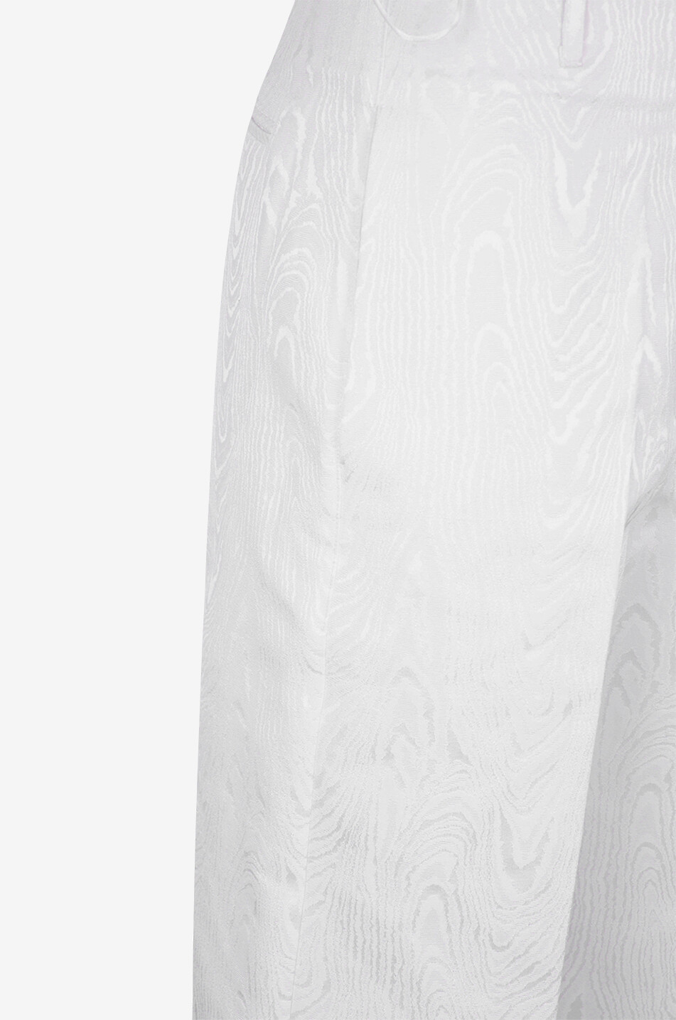 Moiré jacquard wide-leg trousers