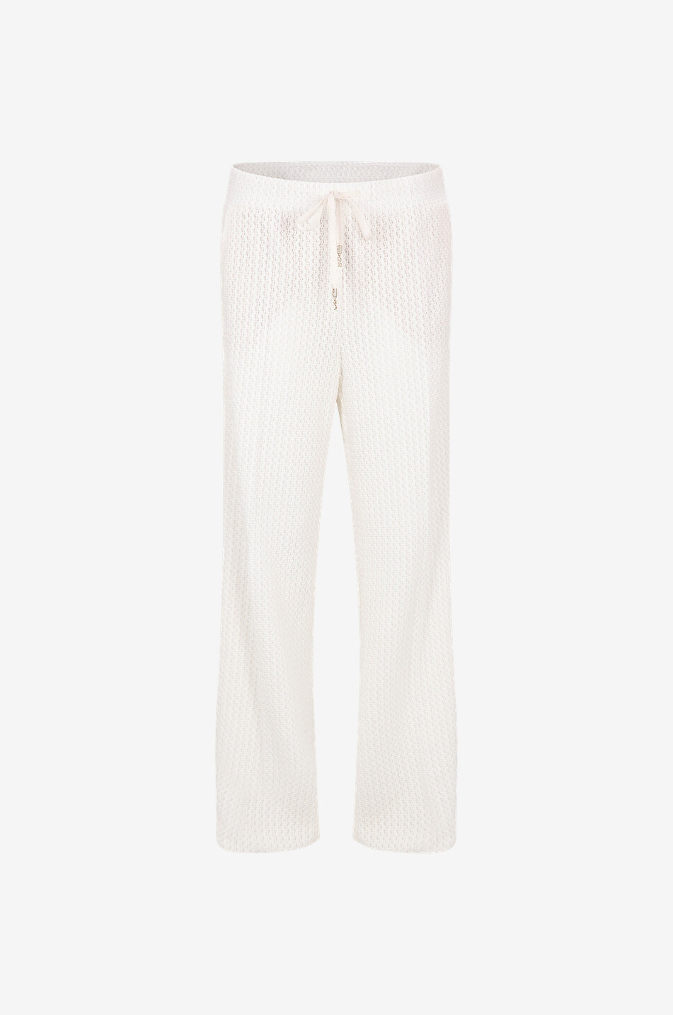 Pantalon large en jersey ajouré Avril