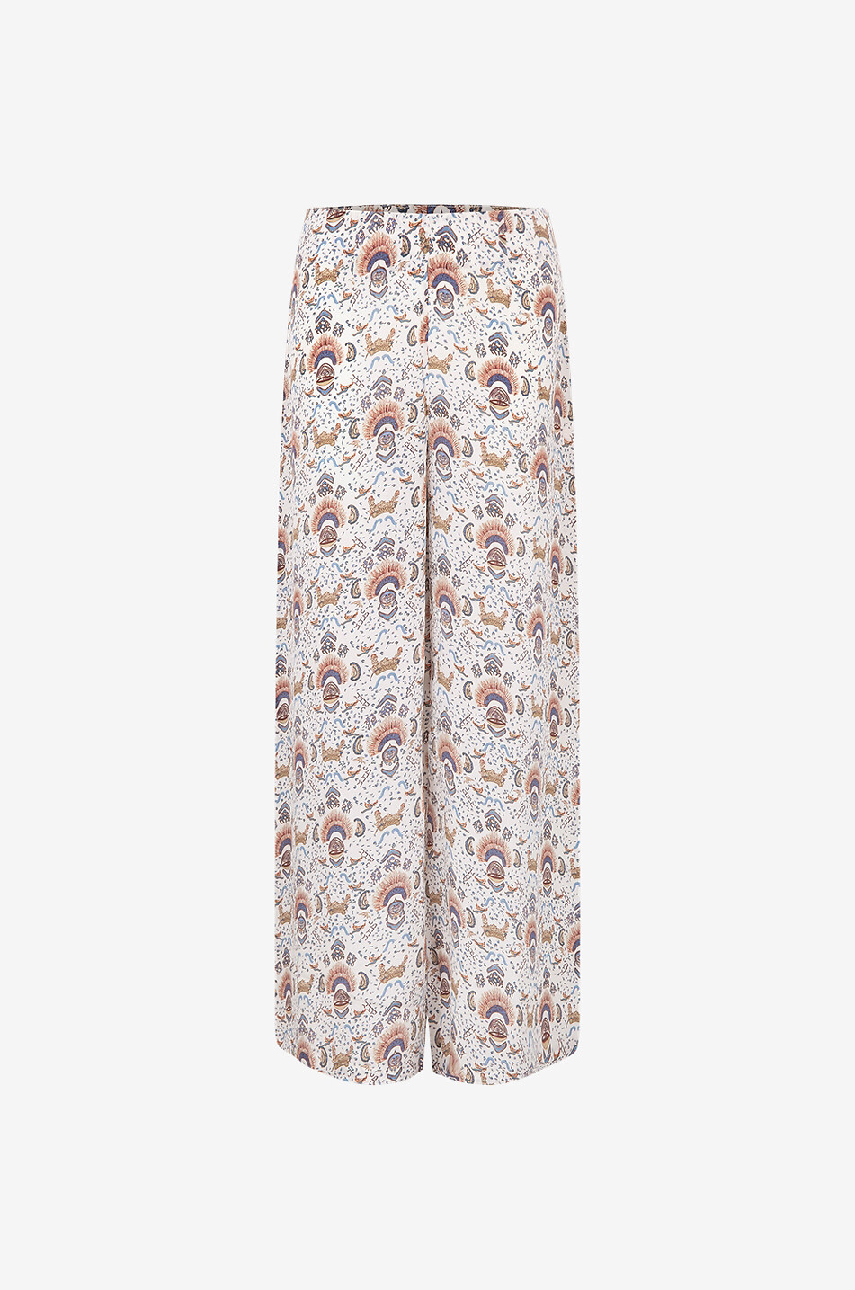 Pantalon large en soie Stephan