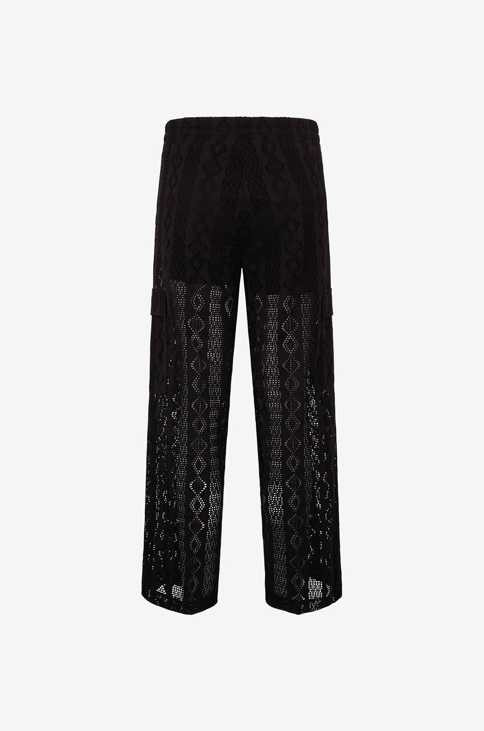 Verkürzte Häkelspitze-Hose Clara Cargo