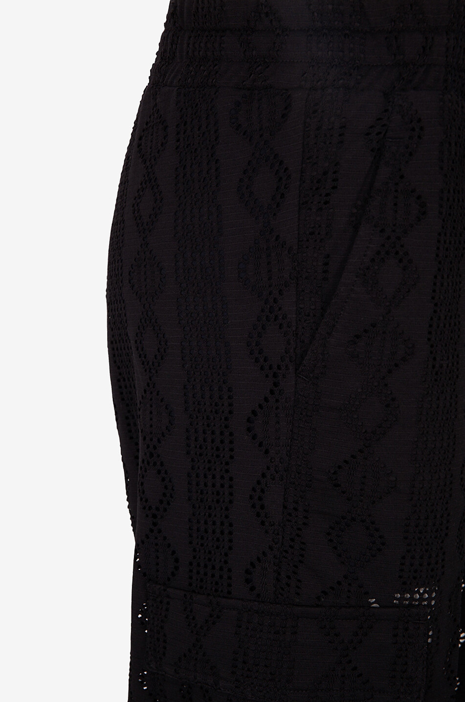 Verkürzte Häkelspitze-Hose Clara Cargo