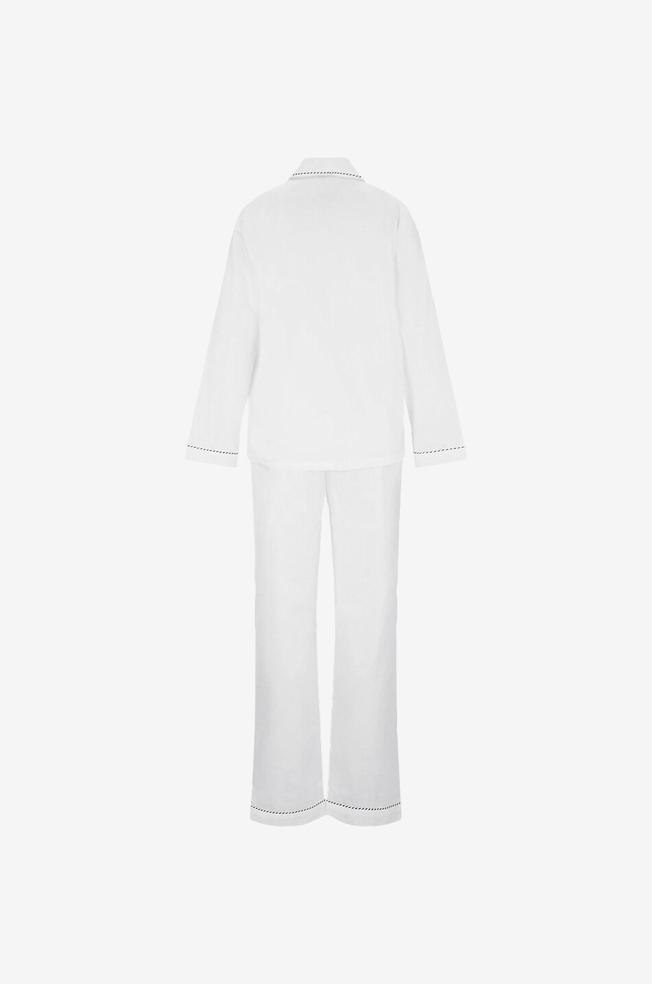 LAURENCE TAVERNIER Pyjama long en coton Essentiel Uni Femme BLANC 2