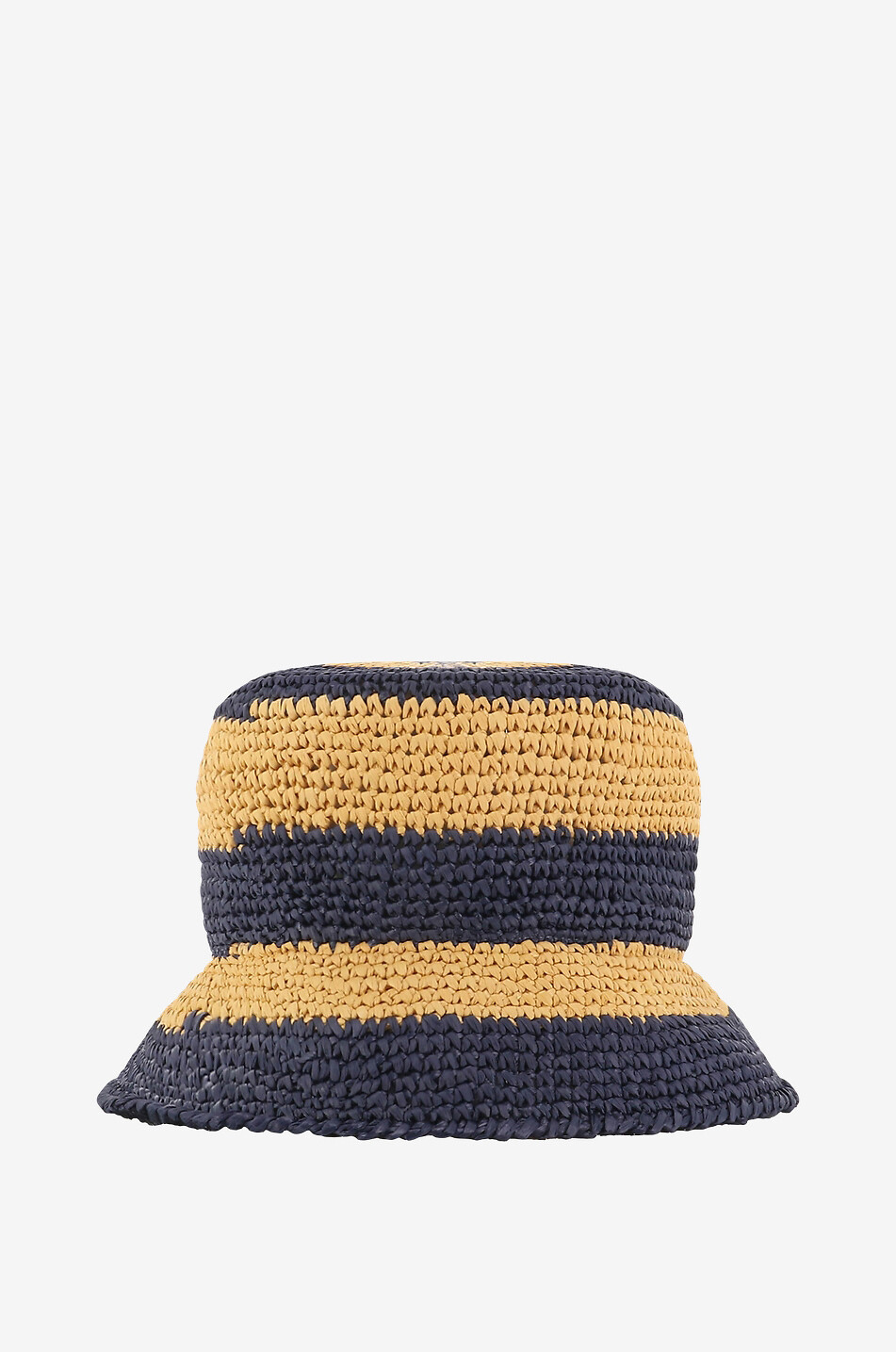 Bob rayé crocheté en raphia