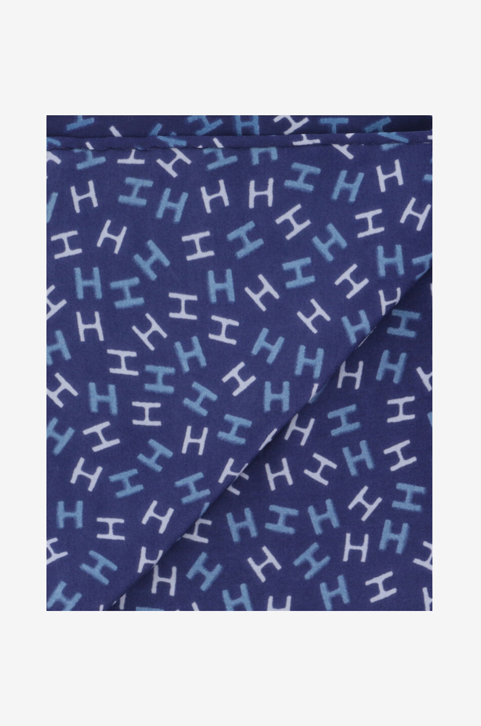 HEMISPHERE Nies silk pocket square Men MEDIUM BLUE 2