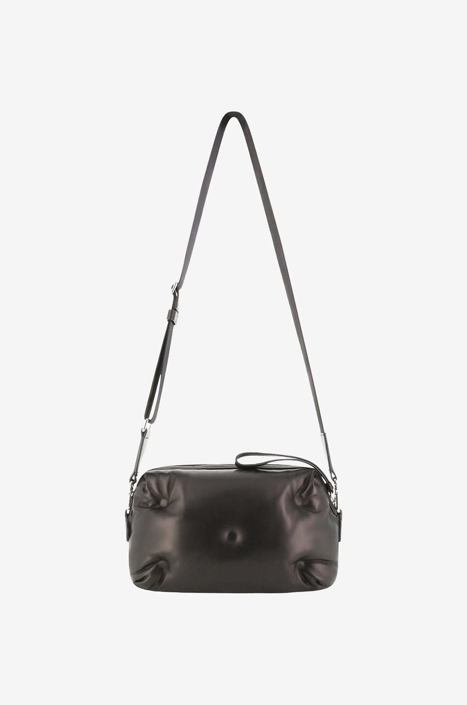 MAISON MARGIELA Sacoche en cuir nappa capitonné Caméra Glam Slam Homme NOIR 3