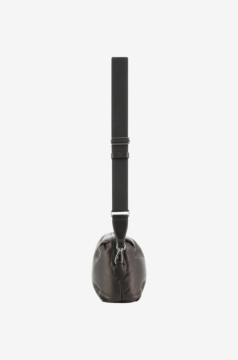 MAISON MARGIELA Sacoche en cuir nappa capitonné Caméra Glam Slam Homme NOIR 4