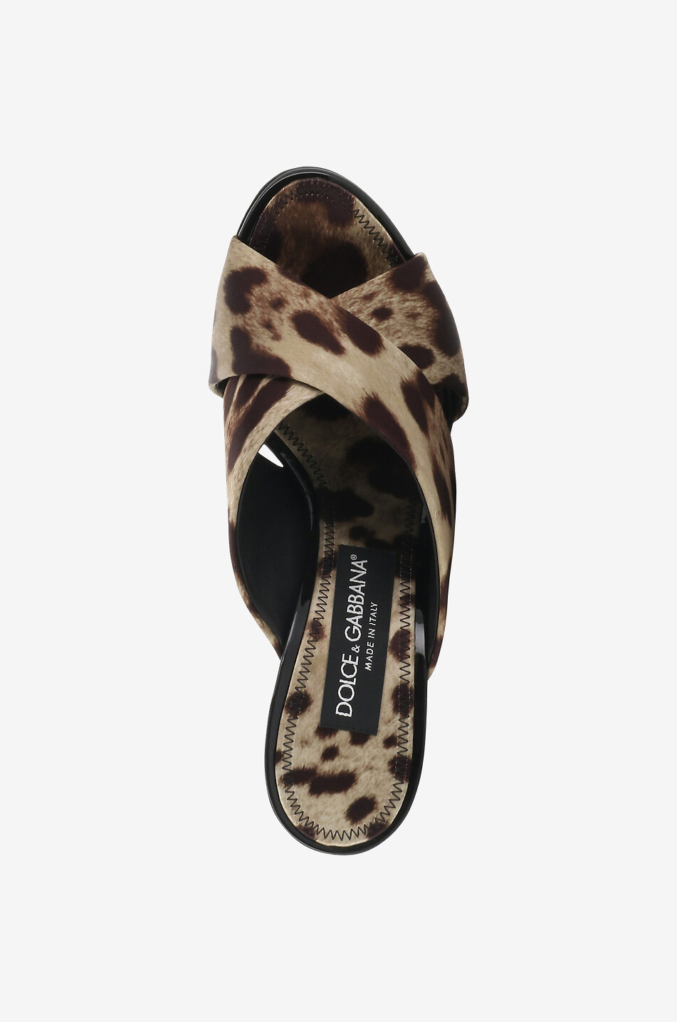 DOLCE & GABBANA Keira 85 open-toe heeled leopard printed satin mules Women MULTI COLOURED 5