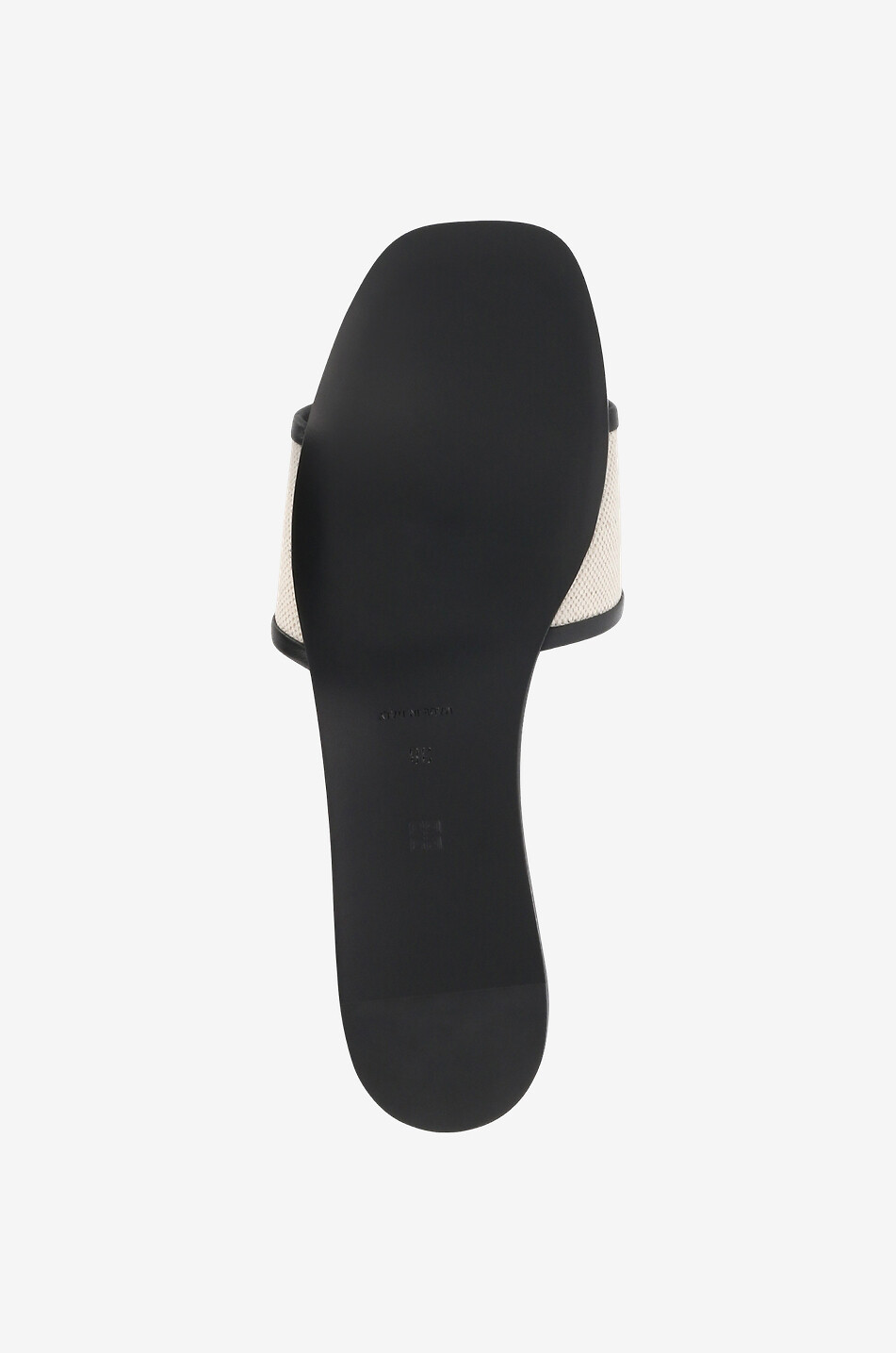 GIVENCHY Mules plates en toile et cuir 4G Femme BEIGE 7