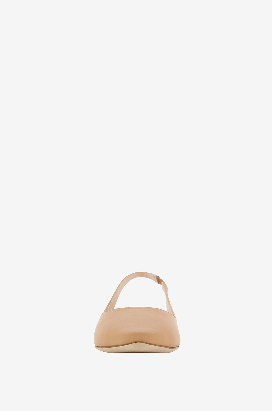 RODO Ballerines en cuir de veau à bride arrière Femme CAMEL 2