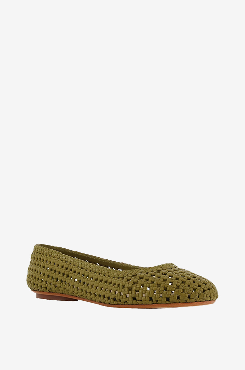 DRAGON Ballerines en cuir véritable Flower Femme VERT 1