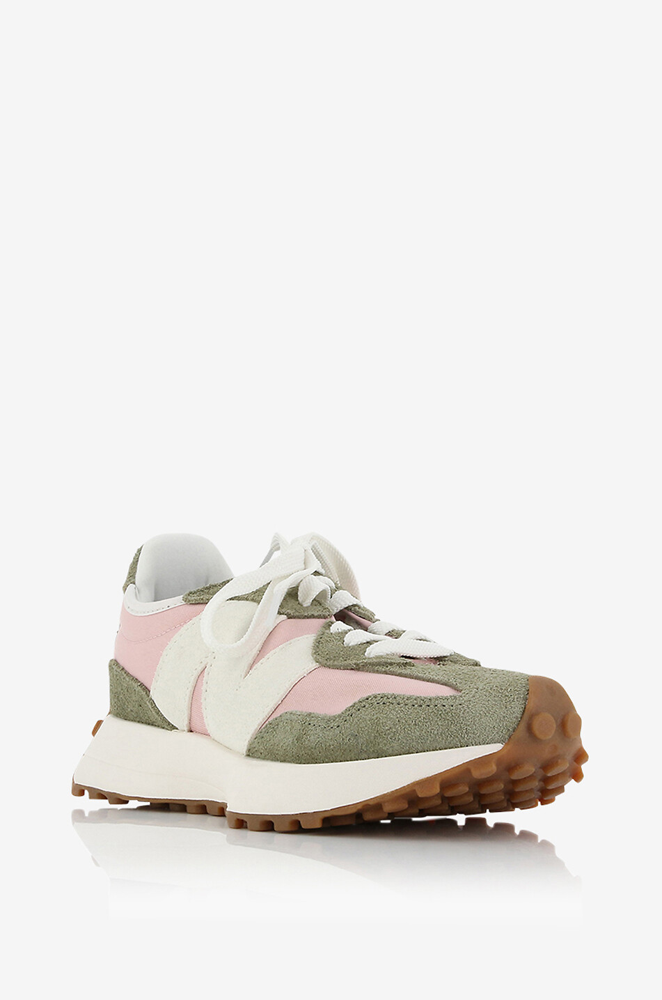 NEW BALANCE Baskets basses à lacets en toile W 237 Femme VERT FONCÉ 1