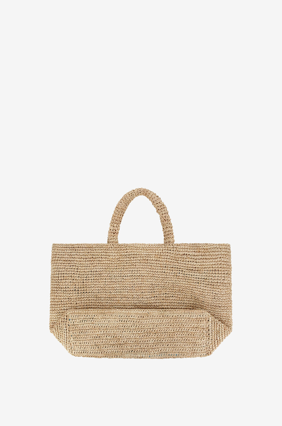 Vanity Beach Therapy raffia tote bag