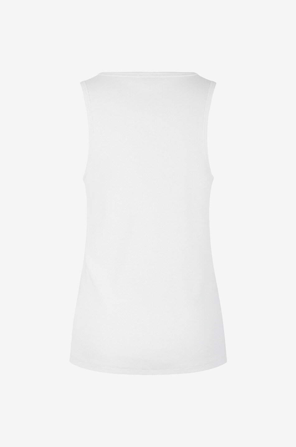 MONCLER Rippstrick-Tanktop mit Logostickerei Damen WEISS 2