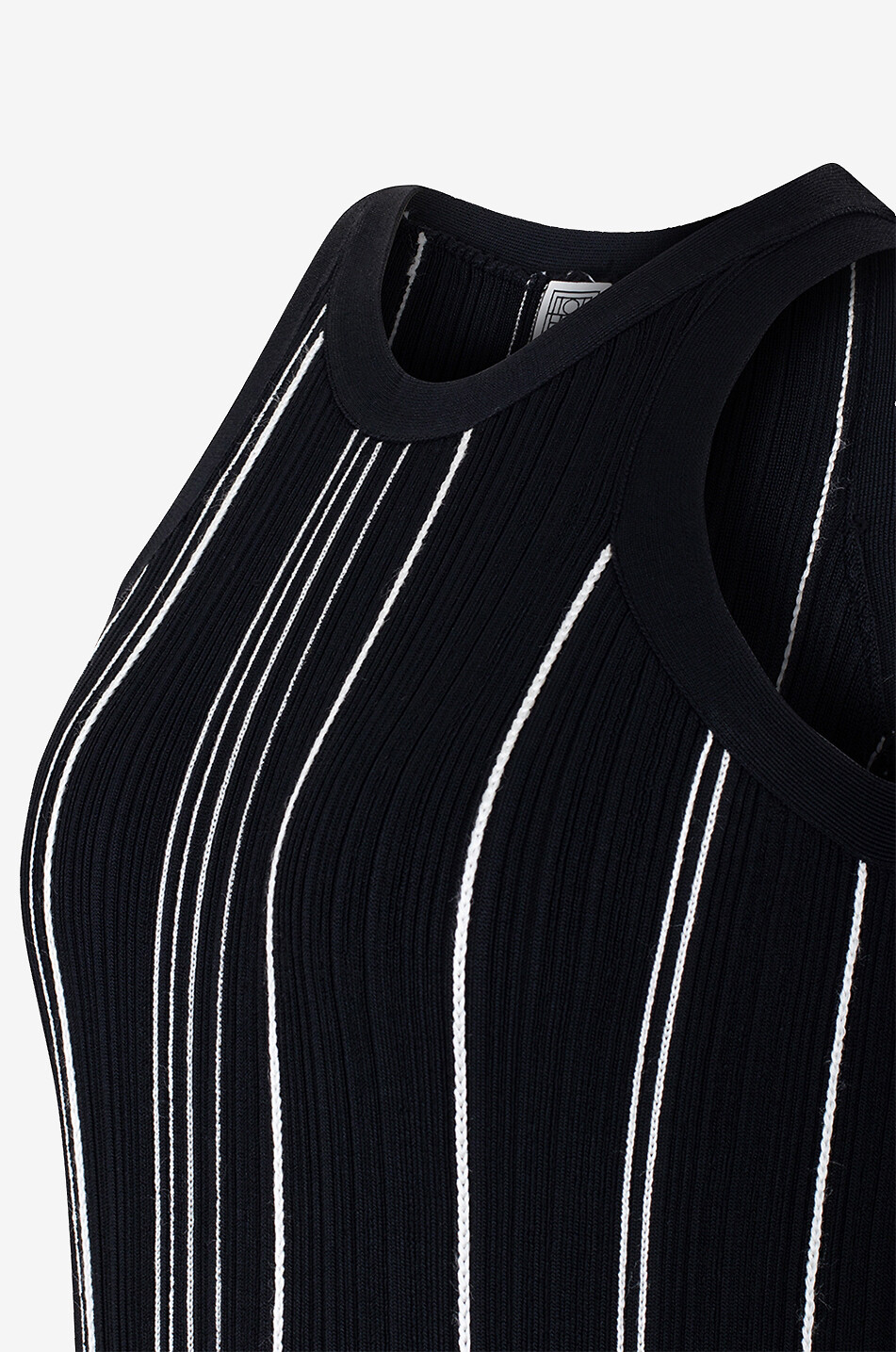 TOTEME Figurbetontes Strick-Tankkleid Braid Rib Damen SCHWARZ 3