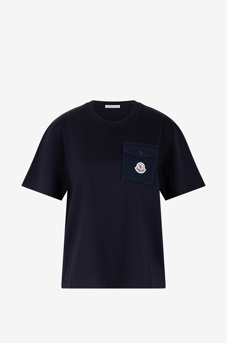 Jersey T-shirt with tweed cargo pocket