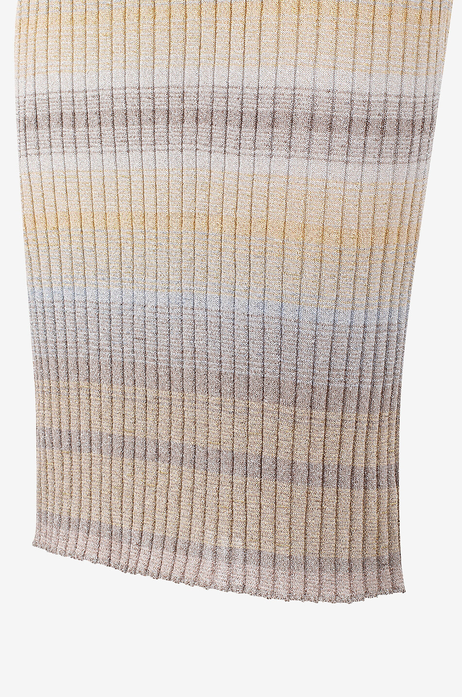 MISSONI Kurzer plissierter Lamé-Strickrock Damen BUNT 3