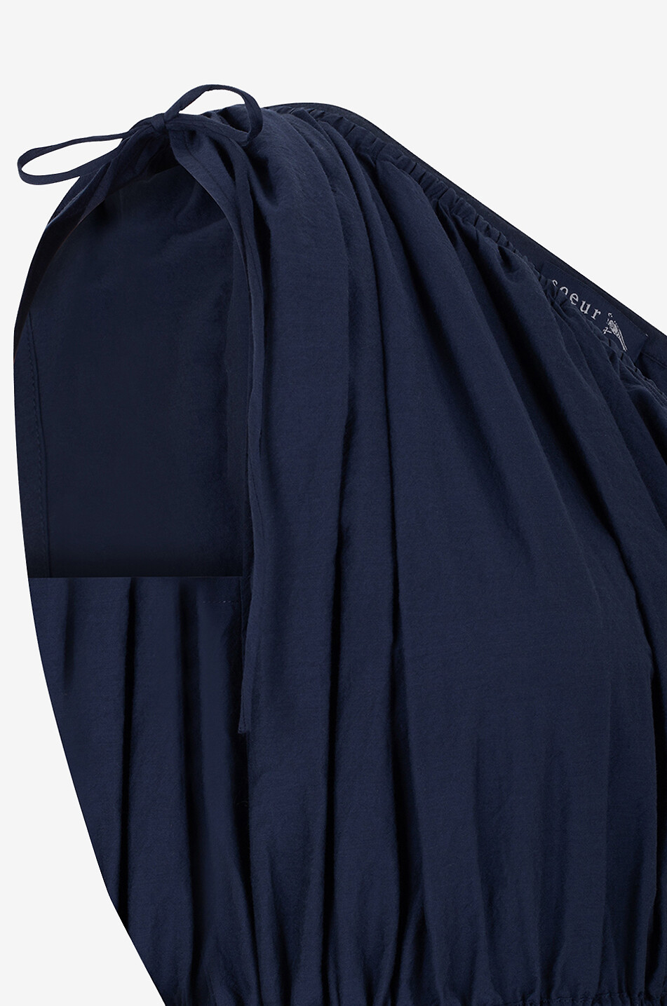 Robe asymétrique longue en coton mélangé Ashley