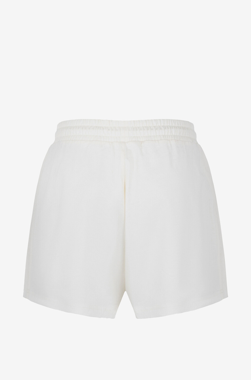 MONCLER Short en jersey et popeline de coton patch coq Femme BLANC 2