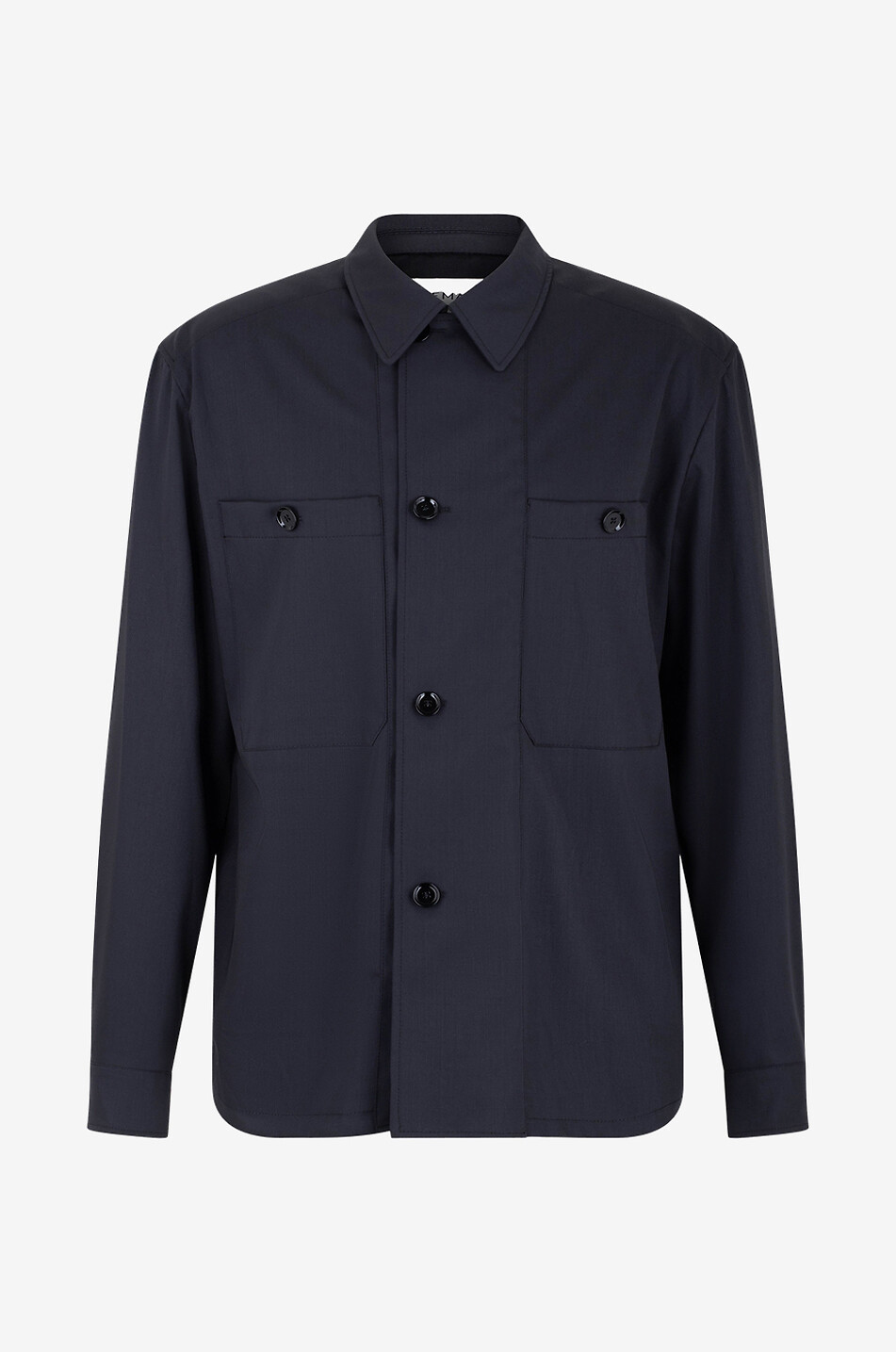LEMAIRE Soft Miliary wool twill overshirt Men BLACK 1