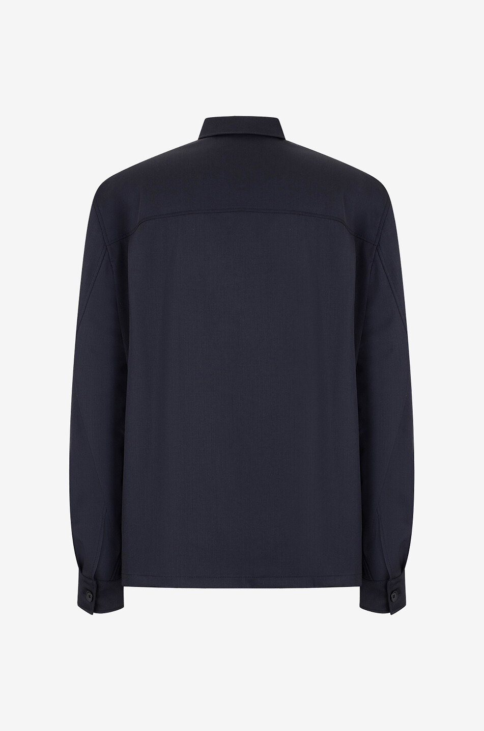 LEMAIRE Soft Miliary wool twill overshirt Men BLACK 2