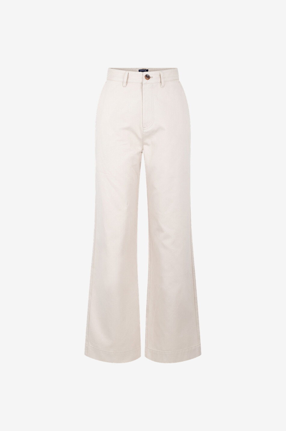 Pantalon blanc taille haute femme best sale