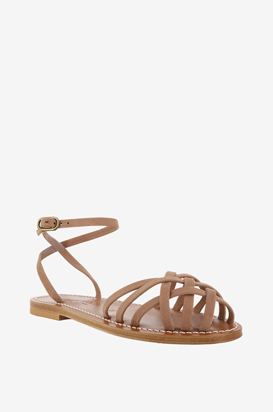 Sandales plates en cuir Demetria