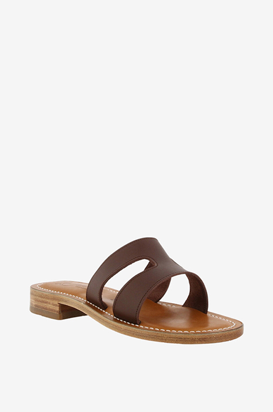 Sandales plates en cuir Heduen