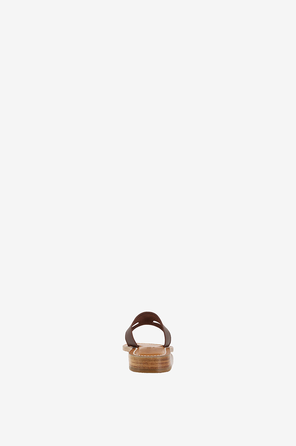 K JACQUES Heduen flat leather sandals Women BROWN 4