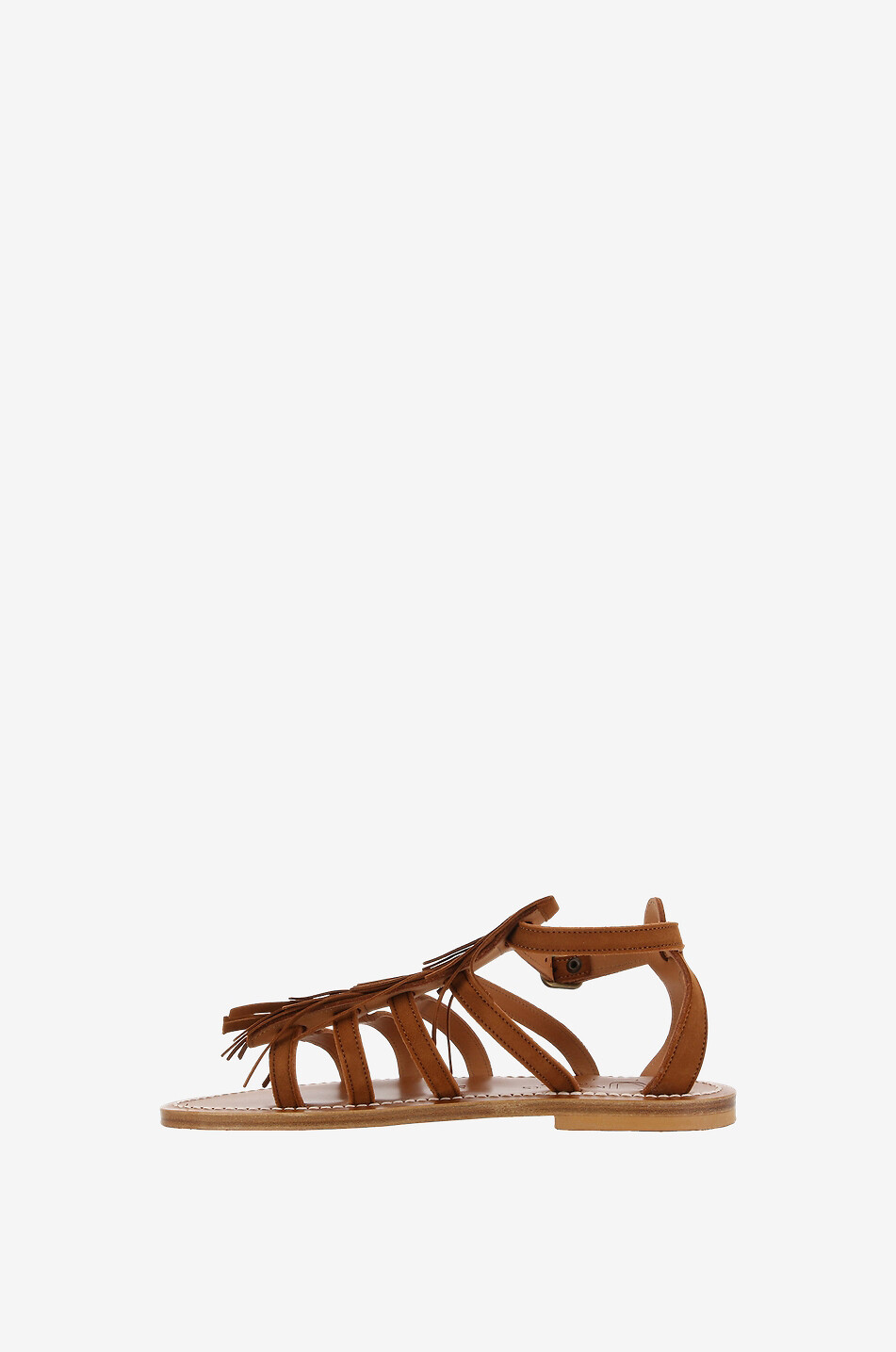 K JACQUES Fregate suede leather flat sandals Women BROWN 3