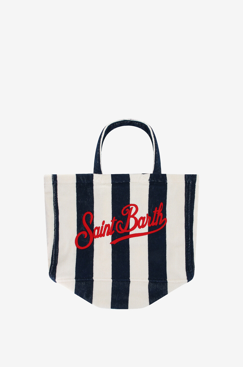 Beach Tote Bag striped terry tote bag