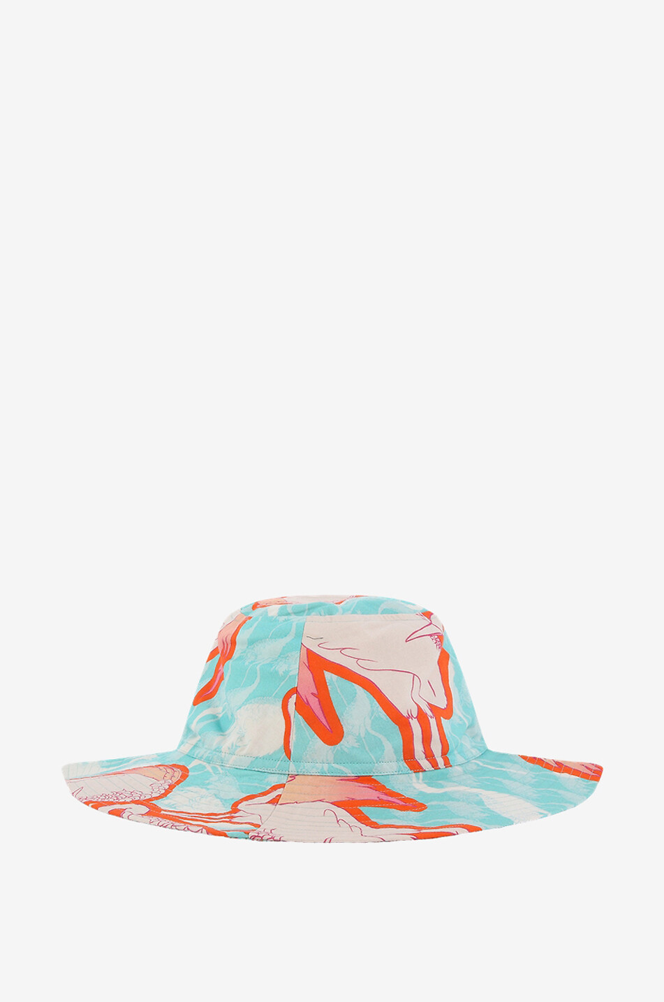 KARMA ON THE ROCKS Chapeau réversible en coton Femme BLEU CLAIR 1