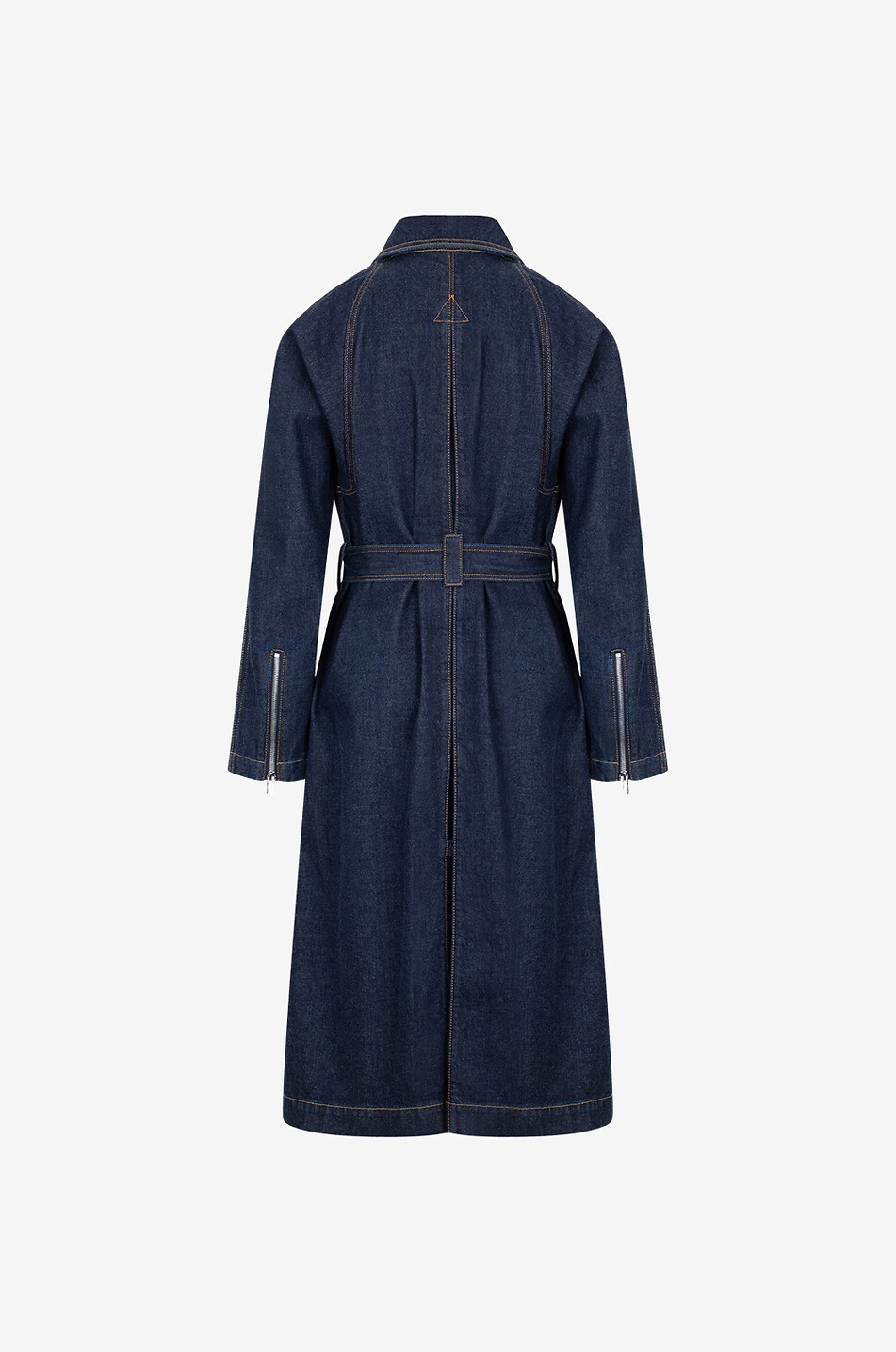 ALAÏA Trench en denim brut Archetypes Femme BLEU 2