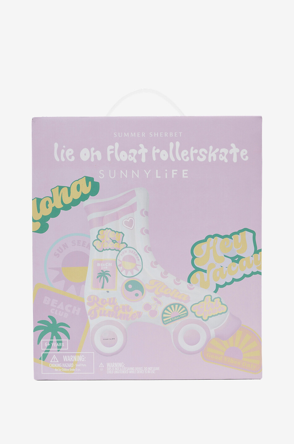 SUNNYLIFE Aufblasbare Luftmatratze für Kinder Summer Sherbet Haus BUNT 4