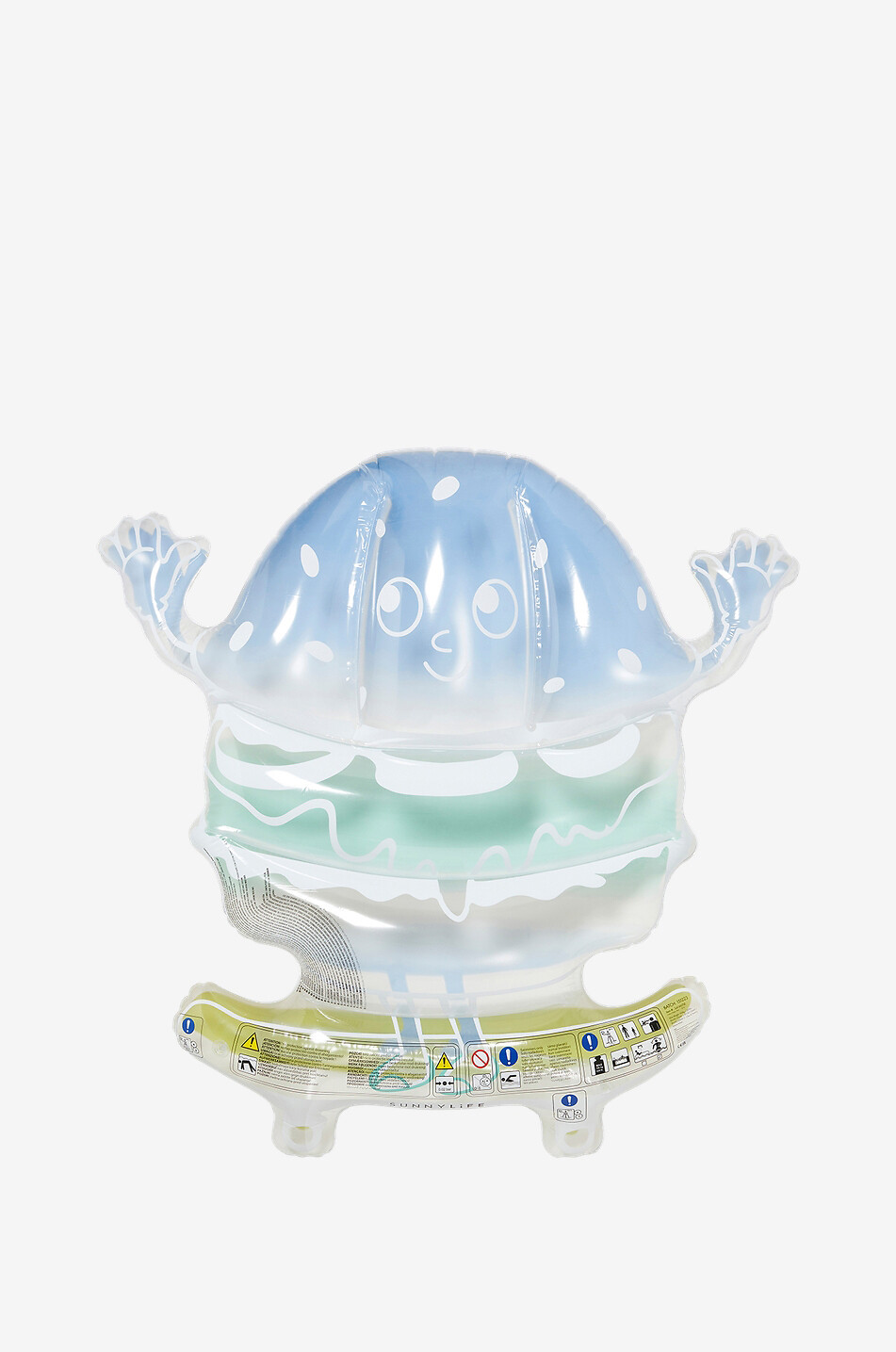 SUNNYLIFE Aufblasbare Luftmatratze für Kinder The Burger Boy Haus HELLBLAU 1