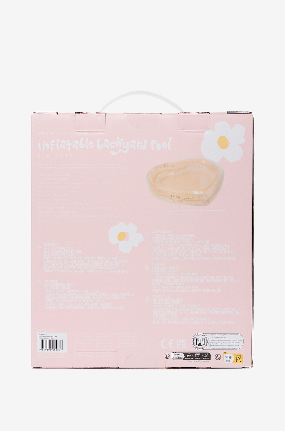 SUNNYLIFE Princess Swan kids' inflatable pool Home GOLDEN 5