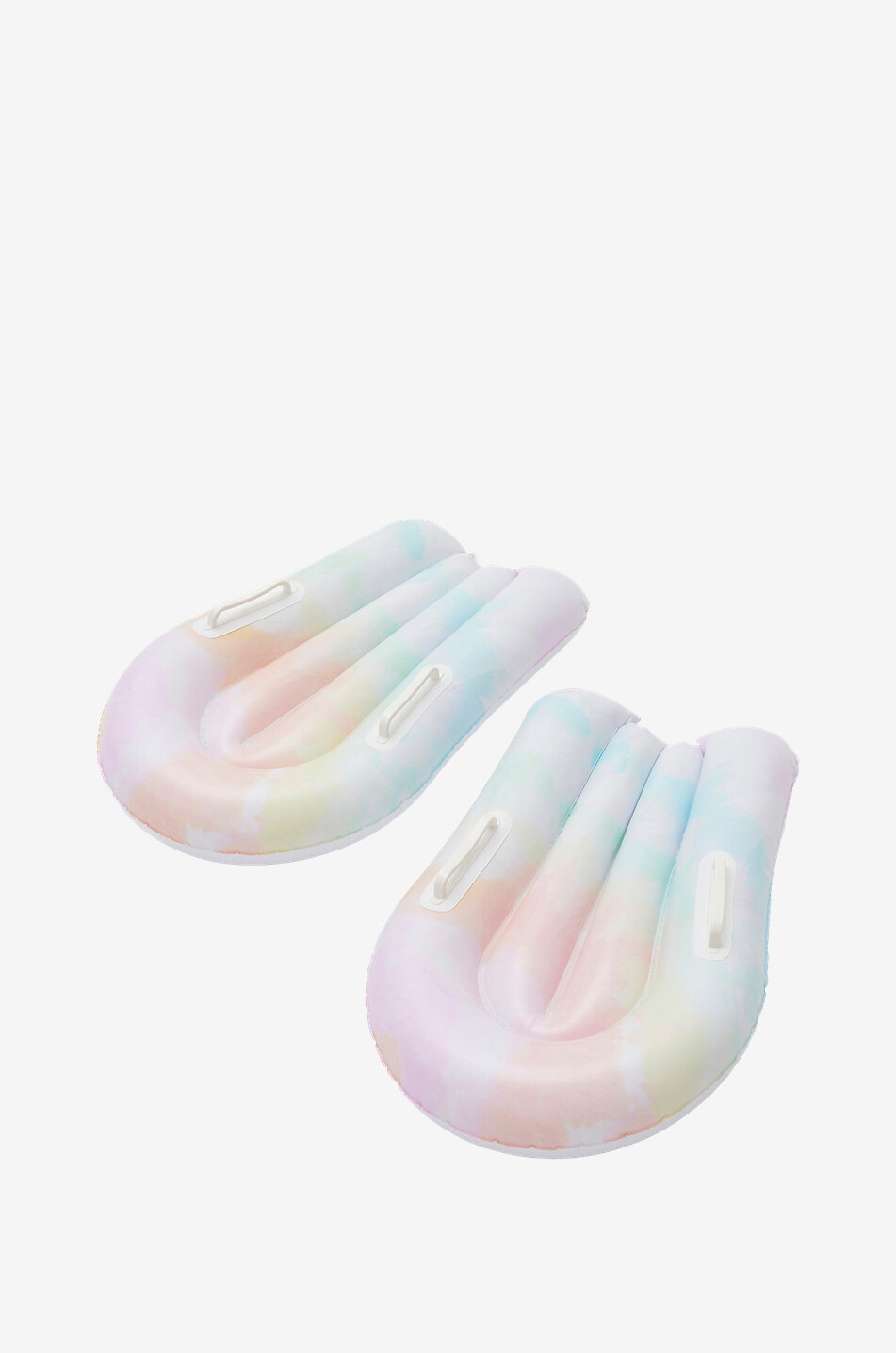 The Tie Dye inflatable slide and bodyboard set