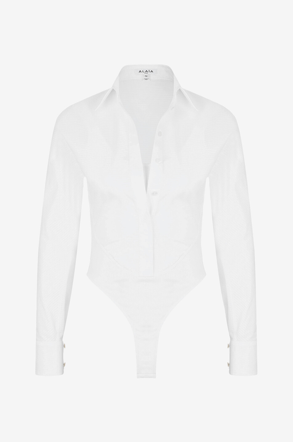 Gestreiftes Popeline- und Jersey-Bodyhemd Layer Body-Shirt