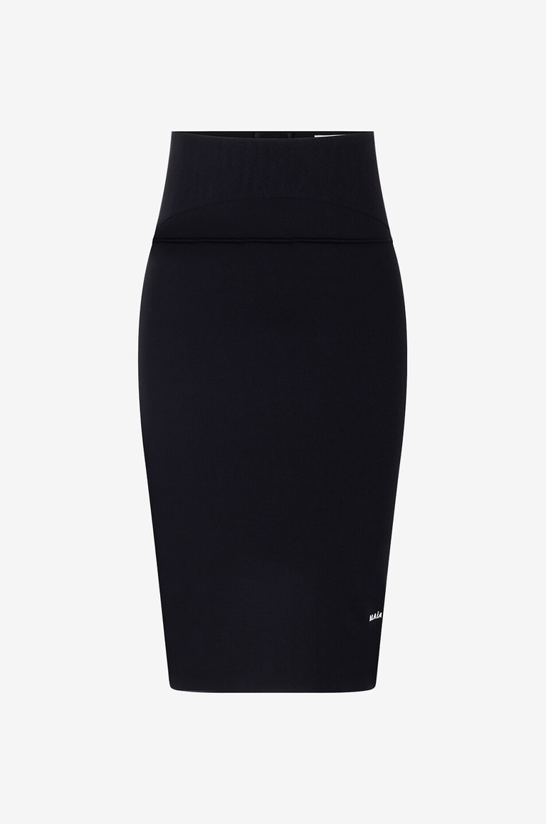 ALAÏA Schlauchrock aus Jersey mit Logomotiv Sculpting Damen SCHWARZ 1