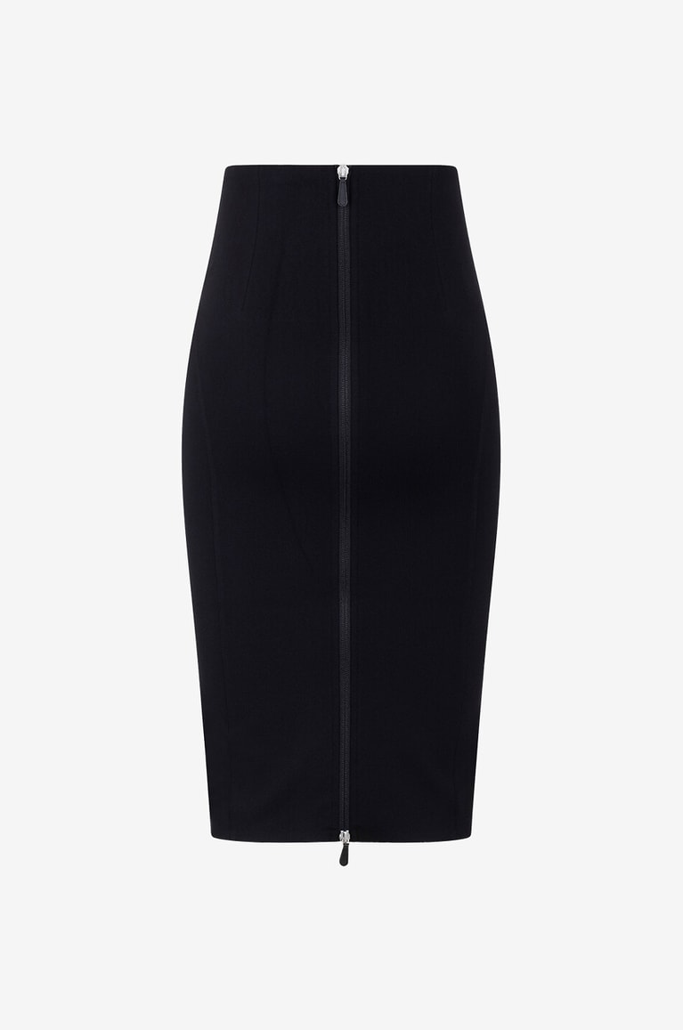 ALAÏA Schlauchrock aus Jersey mit Logomotiv Sculpting Damen SCHWARZ 2